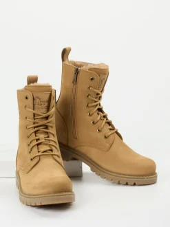 Panama Jack – Schnürboots aus Nubukleder hellbraun