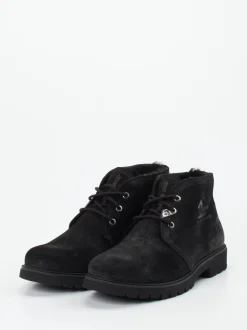 Panama Jack – Schnürboots aus Veloursleder schwarz