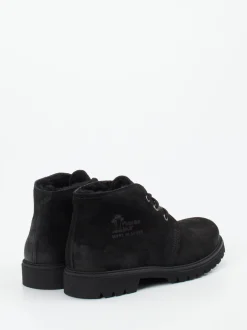 Panama Jack – Schnürboots aus Veloursleder schwarz