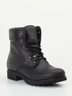 Panama Jack – Schnürboots aus Waterproof-Kalbleder schwarz