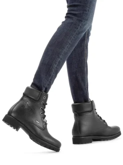 Panama Jack – Schnürboots aus Waterproof-Kalbleder schwarz
