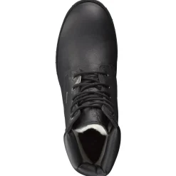 Panama Jack – Schnürboots aus Waterproof-Kalbleder schwarz