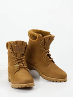 Panama Jack – Schnürboots aus Nubukleder cognacbraun