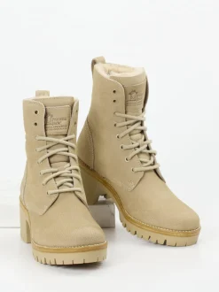 Panama Jack – Schnürboots aus Nubukleder Beige