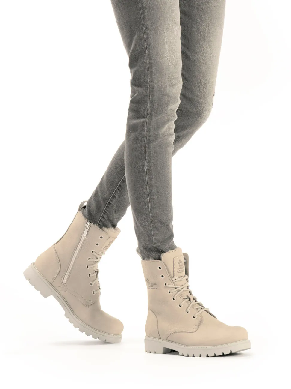 Panama Jack – Schnürboots aus Nubukleder beige