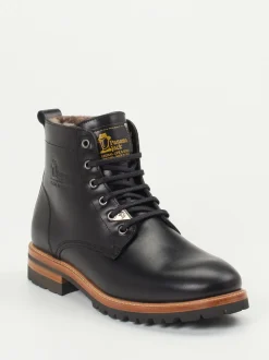 Panama Jack – Schnürboots aus Fettleder schwarz