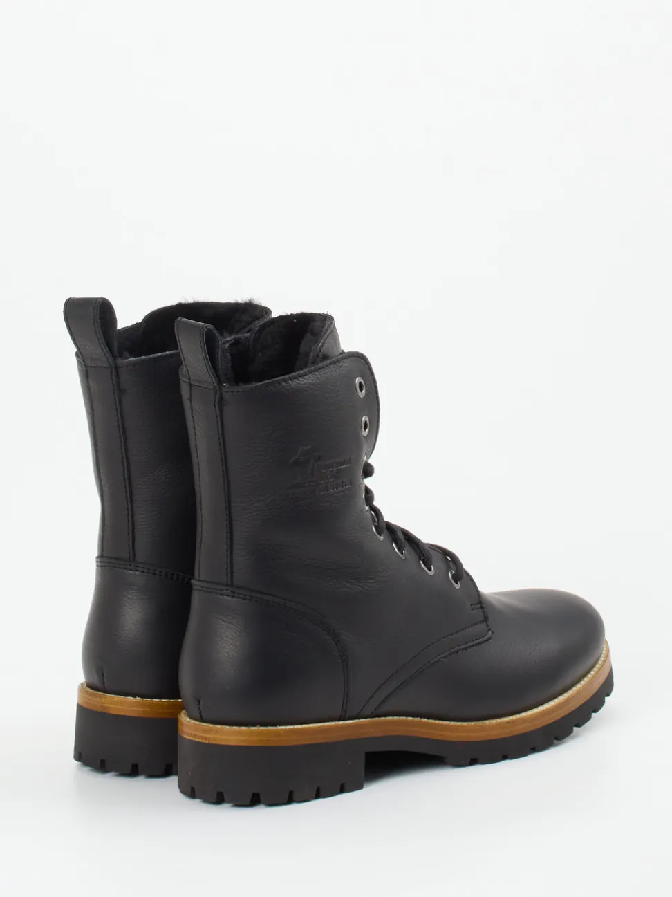 Panama Jack – Schnürboots aus Lammleder schwarz
