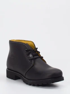 Panama Jack – Schnürboots aus Fettleder schwarz