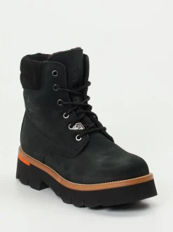 Panama Jack – Schnürboots aus Nubukleder schwarz