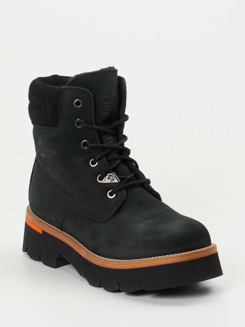 Panama Jack – Schnürboots aus Nubukleder schwarz