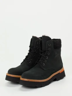 Panama Jack – Schnürboots aus Nubukleder schwarz