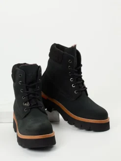 Panama Jack – Schnürboots aus Nubukleder schwarz