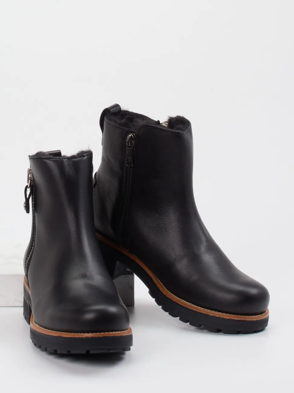 Panama Jack – Stiefelette aus Kalbleder schwarz