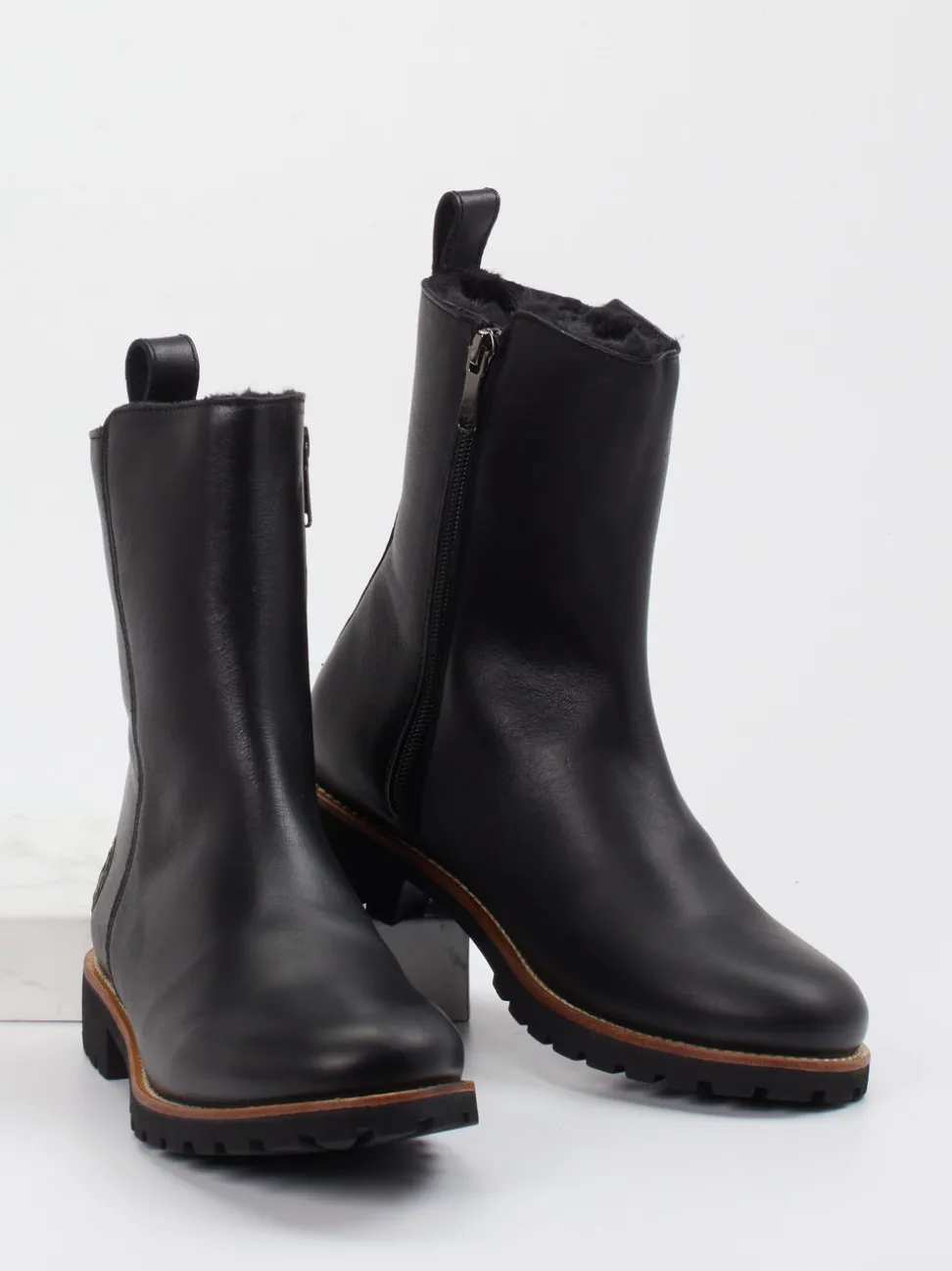 Panama Jack – Stiefelette aus Kalbleder Schwarz