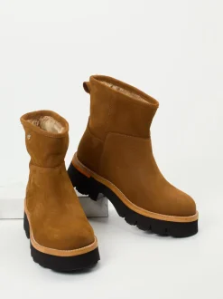 Panama Jack – Stiefeletten aus Nubukleder cognacfarben