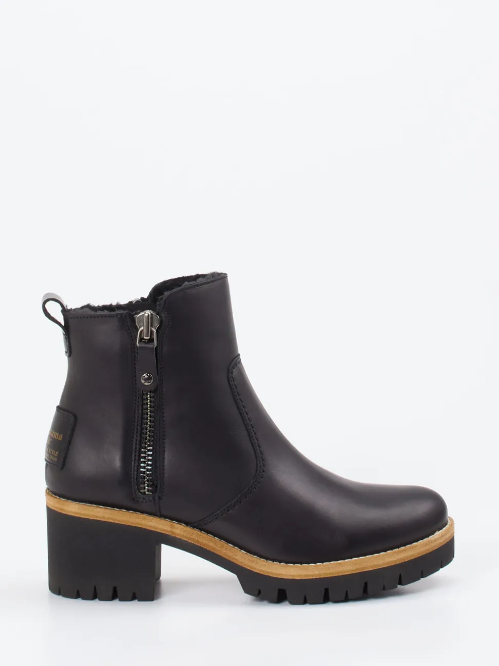 Panama Jack – Stiefeletten aus Lammleder in Schwarz