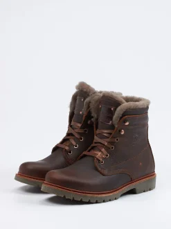Panama Jack – Stiefeletten aus Fettleder Dunkelbraun