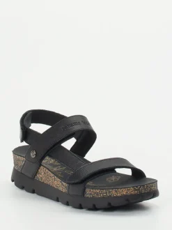 Panama Jack – Trekking-Sandalen aus Lammleder schwarz