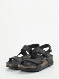 Panama Jack – Trekking-Sandalen aus Lammleder schwarz