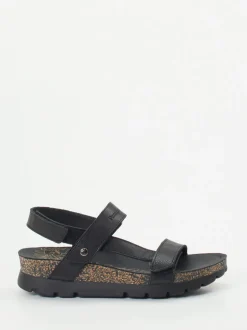 Panama Jack – Trekking-Sandalen aus Lammleder schwarz