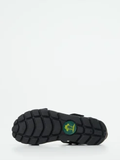 Panama Jack – Trekking-Sandalen aus Lammleder schwarz
