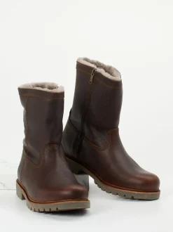 Panama Jack – Winter-Boots aus Fettleder Dunkelbraun