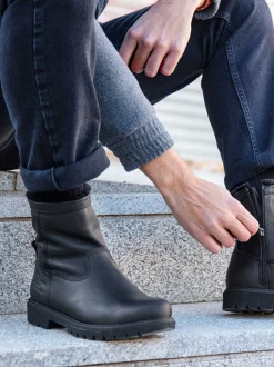 Panama Jack – Winterboots aus Fettleder schwarz
