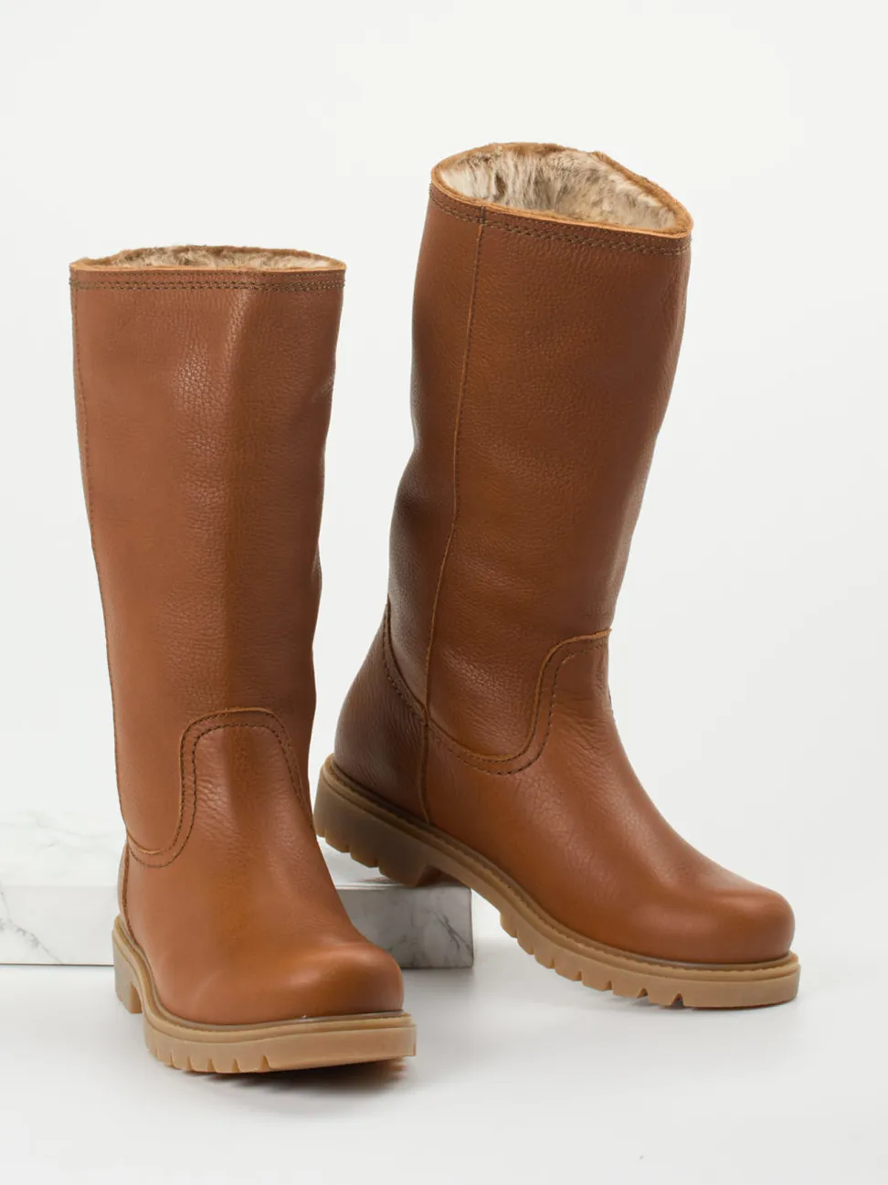 Panama Jack – Winterstiefel aus Kalbleder cognacbraun