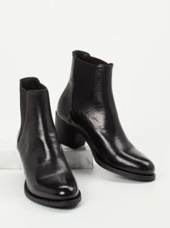 Pantanetti – Chelsea Boots aus Lammleder schwarz