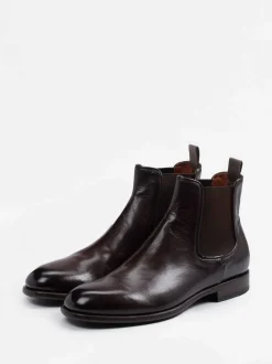 Pantanetti – Chelsea Boots aus Büffelleder Dunkelbraun