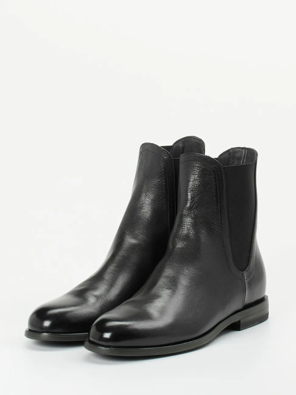 Pantanetti – Chelsea Boots aus Büffelleder Schwarz