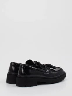 Pantanetti – Chunky-Loafer aus schwarzem Glattleder