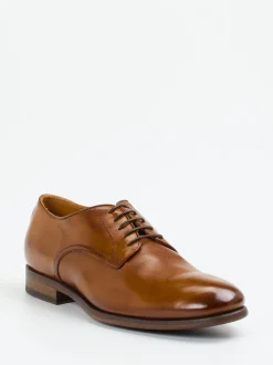 Pantanetti – Derby-Schnürschuh aus Büffelleder cognac