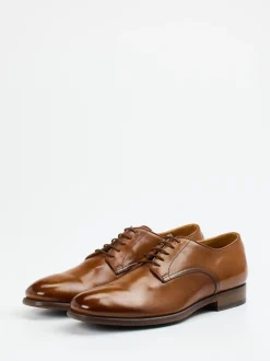 Pantanetti – Derby-Schnürschuh aus Büffelleder cognac