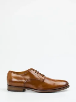 Pantanetti – Derby-Schnürschuh aus Büffelleder cognac