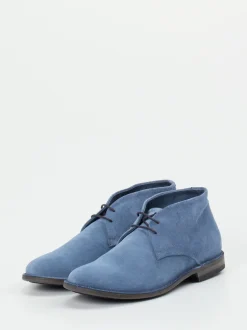 Pantanetti – Desert Boots aus Veloursleder blau