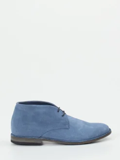 Pantanetti – Desert Boots aus Veloursleder blau