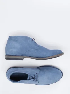 Pantanetti – Desert Boots aus Veloursleder blau