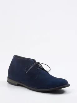 Pantanetti – Desert Boots aus Veloursleder tintenblau