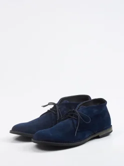Pantanetti – Desert Boots aus Veloursleder tintenblau