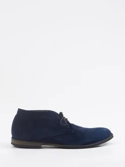 Pantanetti – Desert Boots aus Veloursleder tintenblau