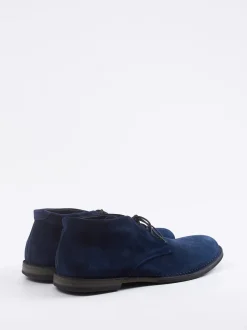 Pantanetti – Desert Boots aus Veloursleder tintenblau