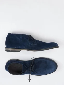 Pantanetti – Desert Boots aus Veloursleder tintenblau