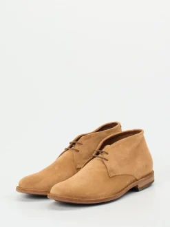 Pantanetti – Desert Boots aus Veloursleder sandfarben