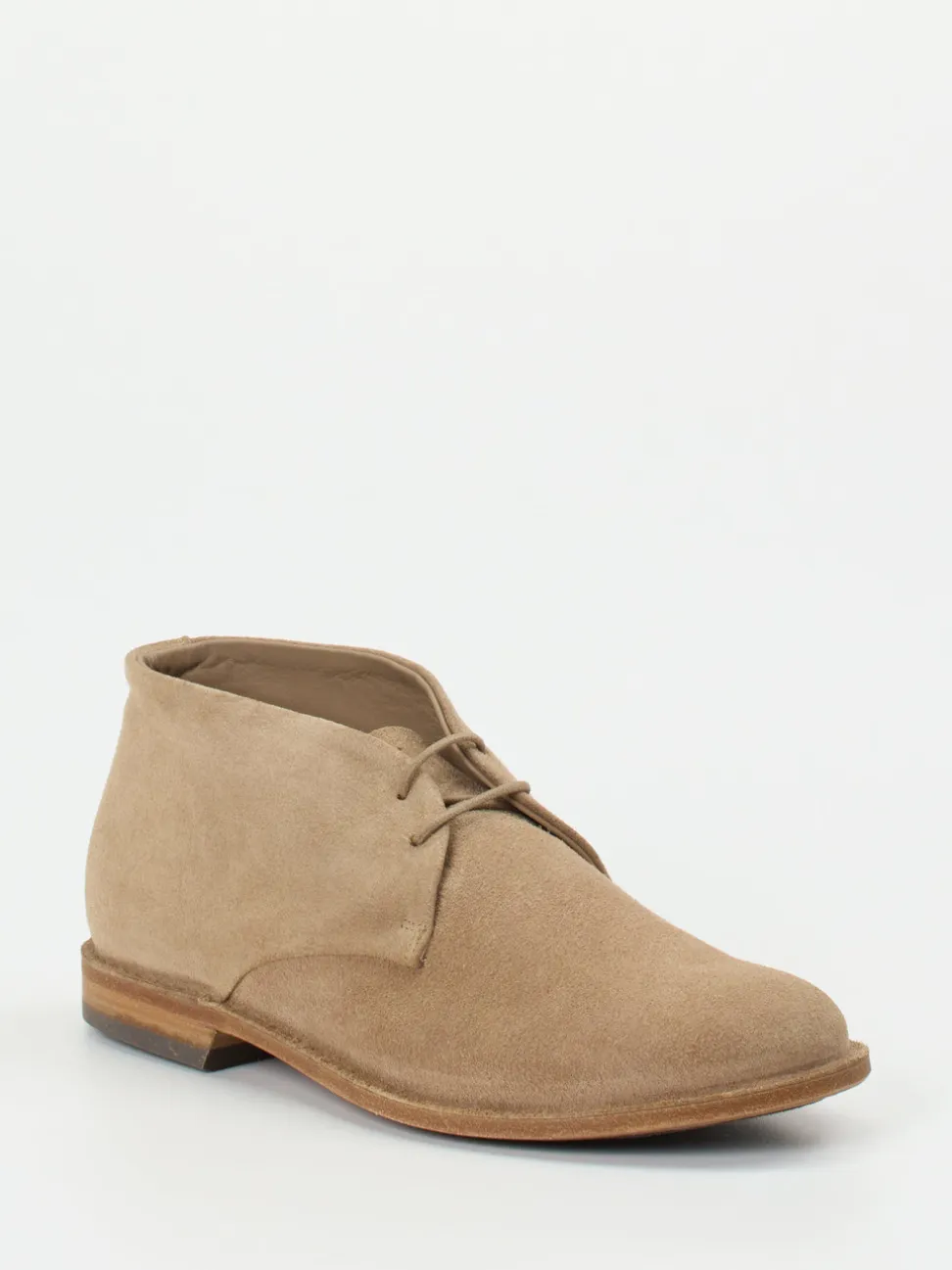 Pantanetti – Desert Boots aus Veloursleder beigebraun