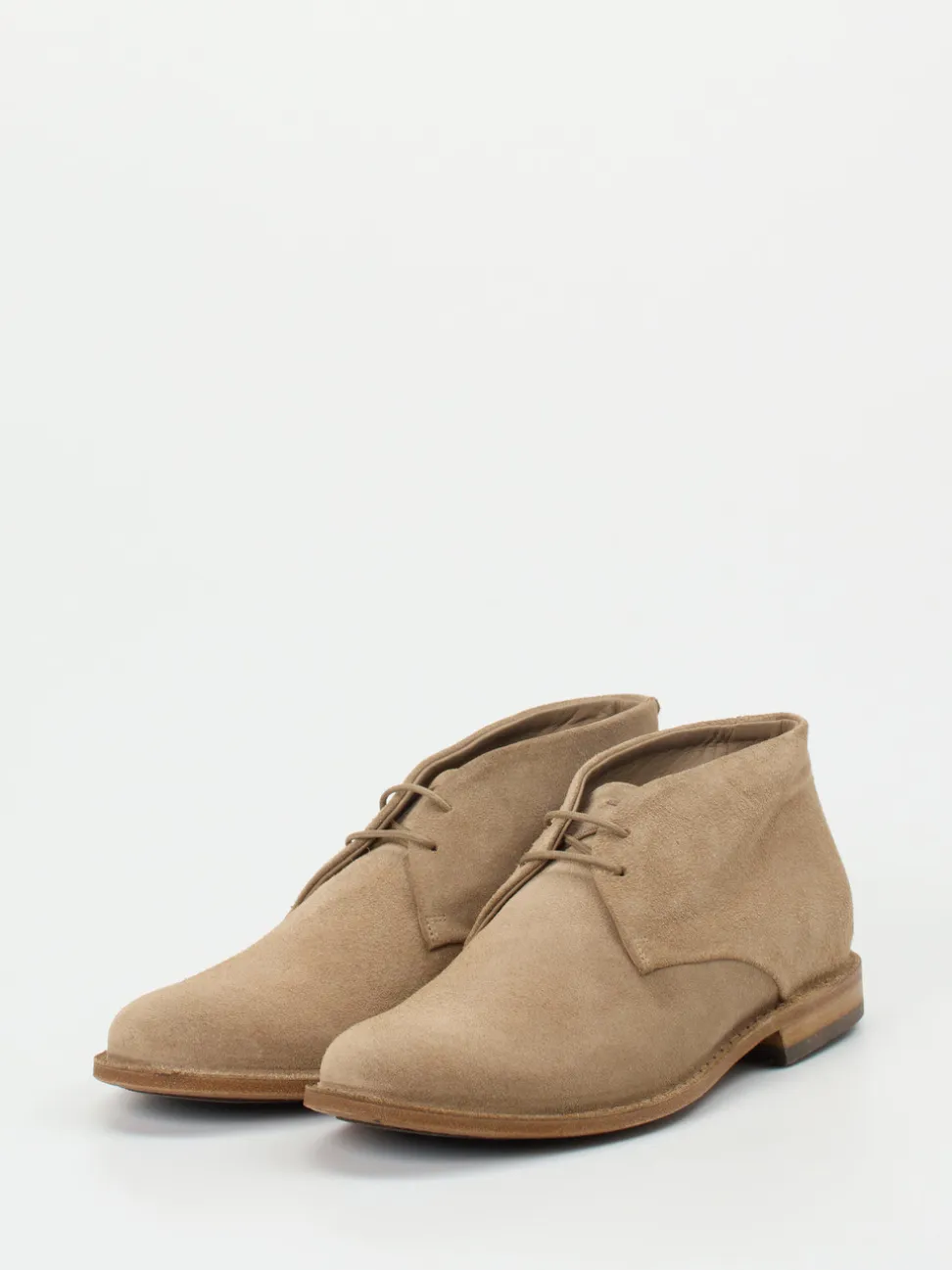 Pantanetti – Desert Boots aus Veloursleder beigebraun