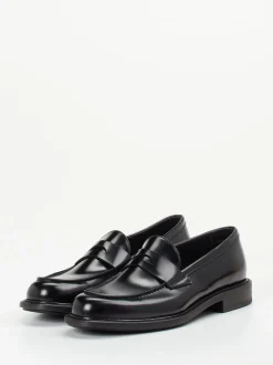 Pantanetti – Penny Loafer aus Hochglanzleder Schwarz