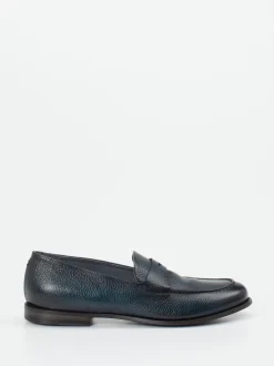 Pantanetti – Penny Loafer aus Büffelleder tiefblau