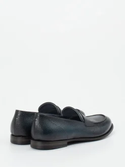 Pantanetti – Penny Loafer aus Büffelleder tiefblau