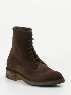 Pantanetti – Schnürboots aus Veloursleder Braun